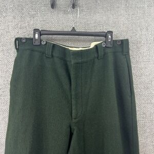 Vintage Woolrich Malone Green Pants Mens‎ 38 x 28 Wool Blend Outdoors Made USA